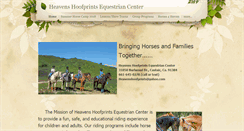 Desktop Screenshot of heavenshoofprints.org